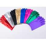 Metallic Gloves Factory - OEM Women Shiny Spandex Leather Hand Accessories