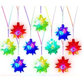 Flashing Pendant Necklace Factory - OEM Light-Up Star Party Favors Jewelry