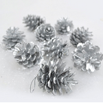 Pine Cones Factory - OEM Mini Snow Christmas Colored Paint Hanging Pendants
