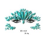 Glitter Face Jewel Stickers Factory - OEM Rhinestone Gem Holographic Crystal