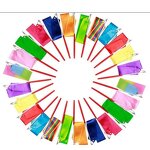 Ribbon Streamer Factory - OEM 6.5 FT Long Rhythm Wand Twirling Sticks