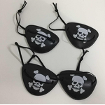 Pirate Eye Patch Factory - OEM Black Adjustable One Eye Eyemask Cosplay