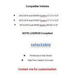 Downpipe Factory - OEM/ODM for Audi C7 RS7 RS6 S6 S7 4.0T TFSI