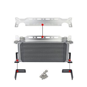 Oil Cooler Bracket Supplier - OEM/ODM Aluminum Mounting for 248mm Cooler