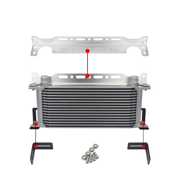 Oil Cooler Bracket Supplier - OEM/ODM Aluminum Mounting for 248mm Cooler