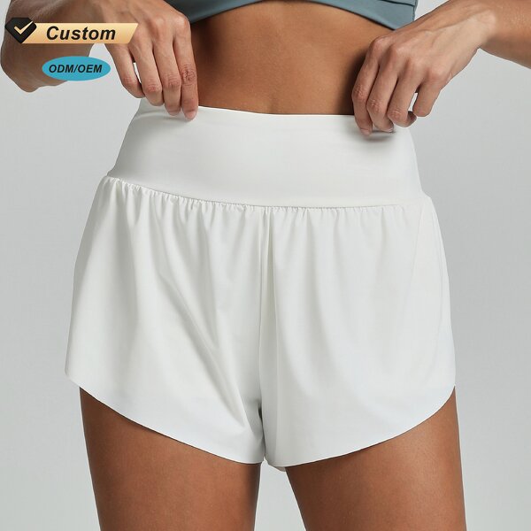 Yoga Shorts Factory - OEM/ODM Customized High Waisted Breathable Quick Dry Running