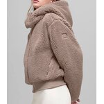 Women's Jacket Supplier - OEM/ODM Custom Solid Stand Collar Winter Warm Sherpa