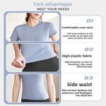 Compression Yoga T-Shirt Supplier - OEM/ODM Custom Fashion Solid Sleeve Workout Top