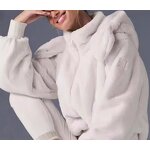 Women's Jacket Factory - OEM/ODM Hoodie Solid Sherpa Stand Collar Zipper Vintage
