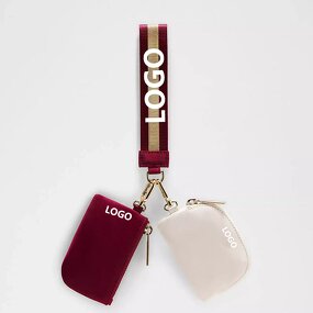 Wallet Wristlet Supplier - OEM/ODM Custom Logo Unisex Dual Bag Zipper for Yoga