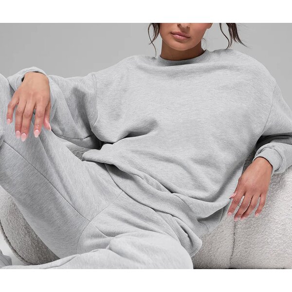 Sweatshirt Factory - Wholesale Custom 100% Cotton Women's Oversized Crewneck