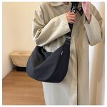 Satchel Bag Manufacturer - OEM/ODM Unisex Waterproof Oxford Cloth Crescent Zipper