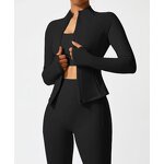 Sports Jacket Supplier - OEM/ODM Hot Sale Women's Spandex Front Breathable Stand Collar