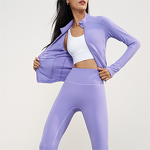 Sports Jacket Manufacturer - OEM/ODM Custom Plus Size Seamless Windproof Fitness Set