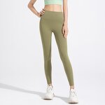 Leggings Factory - OEM/ODM Custom European American High Waist Yoga Pants Peach