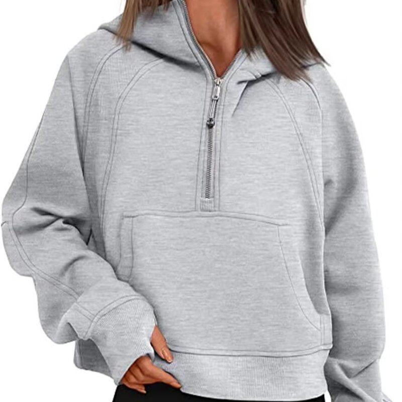 Tracksuit Manufacturer - OEM/ODM Custom Logo Fleece Half Zipper Breathable Sweatshirt