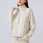 Tracksuit Manufacturer - OEM/ODM Custom Logo Fleece Half Zipper Breathable Sweatshirt