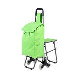 Shopping Trolley Supplier - OEM/ODM Custom Logo Hot Sell Six Wheels with Bag Seat