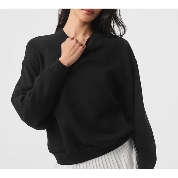 Sweatshirt Factory - OEM/ODM Custom Women Drop Shoulder Oversized Crewneck