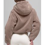 Sherpa Fleece Jacket Supplier - OEM/ODM Stand Collar Zipper Vintage Crop Windproof