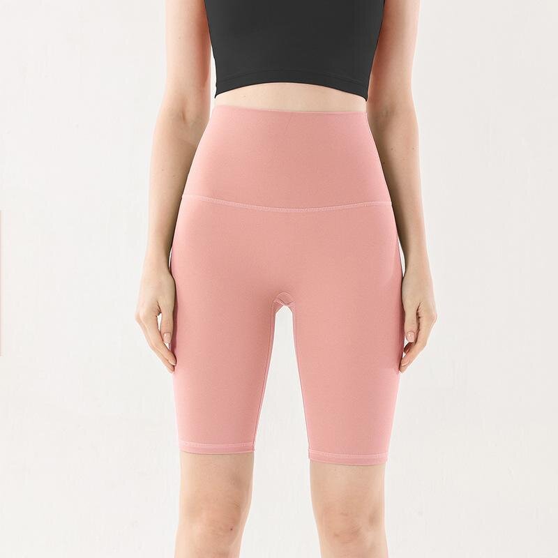 Yoga Shorts Factory - OEM/ODM Custom Women's High Waist Nylon Spandex Fitness Pants