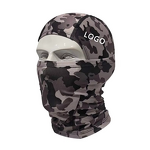 Fleece Balaclava Factory - OEM/ODM Custom Logo Green Hooded Camouflage Print Skimask