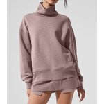 Mock Neck Sweater Factory - OEM/ODM Custom Embroidered Plain Long Sleeve Oversized