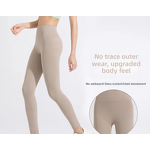 Leggings Factory - OEM/ODM Custom European American High Waist Yoga Pants Peach