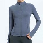 Yoga Jacket Supplier - OEM/ODM Women's Breathable Quick Dry Stand Collar Gym