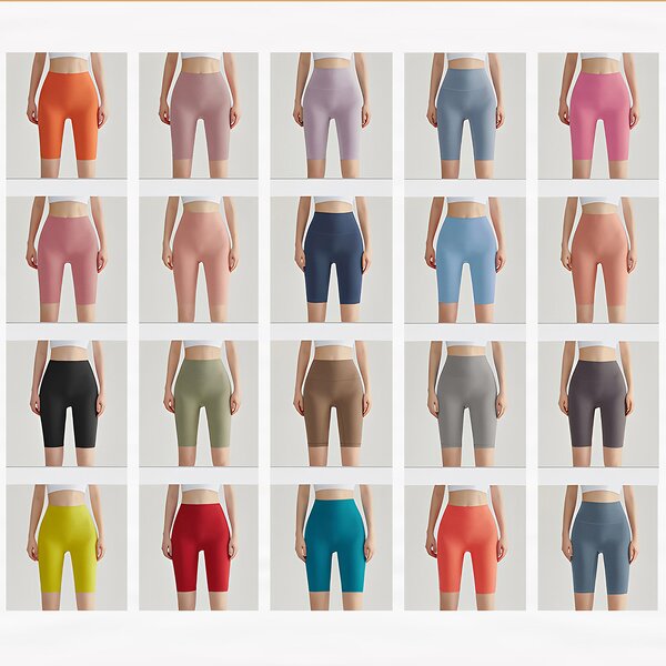 Sports Leggings Supplier - OEM/ODM Custom Women's Set Spandex High Waist Yoga Shorts