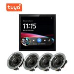 Audio Amplifier Set Factory - OEM/ODM 4 Inch Touch Screen 4x25W WiFi Bluetooth Control