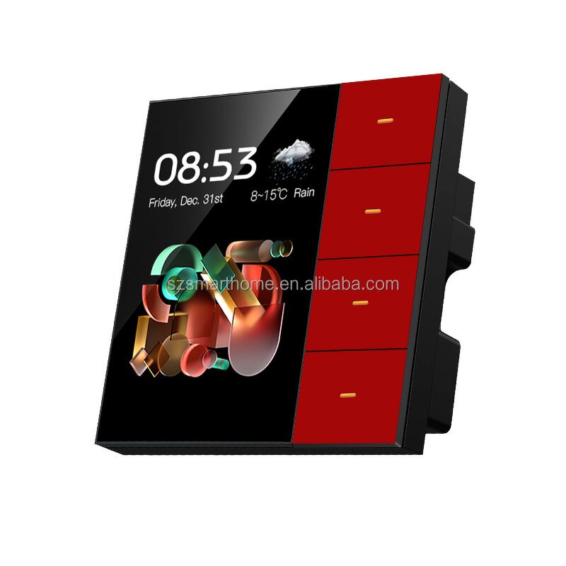 Smart Switch Supplier - OEM/ODM Zigbee Matter 3CH Touch Panel Curtain Dimmer Switch