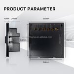 Smart Switch Panel Manufacturer - OEM/ODM Tuya Zigbee 4 Gang Touch Panel Dimmer Light