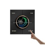 Dimming Switch Supplier - OEM/ODM 4 Inch UK Tuya Intelligent Knob Scene Control