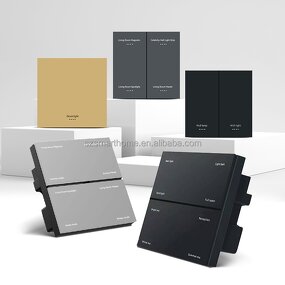 Smart Wall Switches Factory - OEM/ODM Tuya Smart Life APP 1/2/3/4/8 Gang Neutral Switch