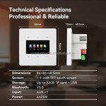 Smart Amplifier Manufacturer - OEM/ODM 4-Inch Touch Screen Wall Mount Music Player