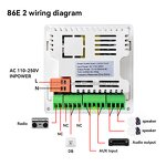 Music Host Supplier - OEM/ODM 4-Inch IPS Smart Music Remote Control 2x25W Wall