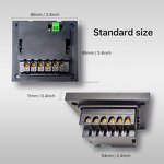 Smart Light Switch Manufacturer - OEM/ODM 3.5'' Tuya 4 Gang Relay 8 Scene Timer Switch