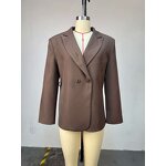 Women's Blazer Factory - OEM Fall Tie-Waist Long-Sleeve Casual Loose Suit Jacket