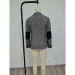 Women's Jacket Factory - OEM Fall Winter Sequin Korean Houndstooth Top Blazer