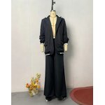 Women's Suit Set Factory - OEM Fall Gray Commuter Blazer Trousers 2-Piece