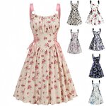Women's Dresses Factory - OEM Digital Print Lace-Up Elegant Party Sexy Halter