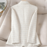 Women's Blazer Factory - OEM Long-Sleeve Professional Plaid Jacket