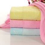 Bath Towel Factory - OEM Bamboo Fiber Jacquard Soft Cleansing Wash Towel