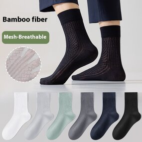 Socks Factory - OEM Men's Antibacterial Breathable Mesh Bamboo Fiber Sports
