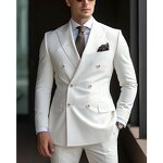 Men's Suit Set Factory - OEM Double Breasted Classic Blazer Pants Wedding Business