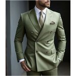 Men's Suit Set Factory - OEM Double Breasted Classic Blazer Pants Wedding Business