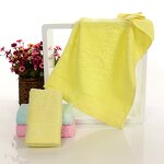Bath Towel Factory - OEM Bamboo Fiber Jacquard Soft Cleansing Wash Towel