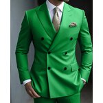 Men's Suit Set Factory - OEM Double Breasted Classic Blazer Pants Wedding Business