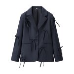Women's Blazer Factory - OEM New Arrival Premium Bow-Tie Loose-Fit Casual